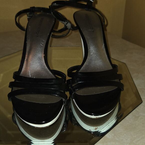 Worthington Black Strappy Heels - Picture 3 of 9